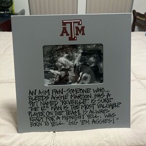 Texas A&M Maroon and Gray Picture Frame